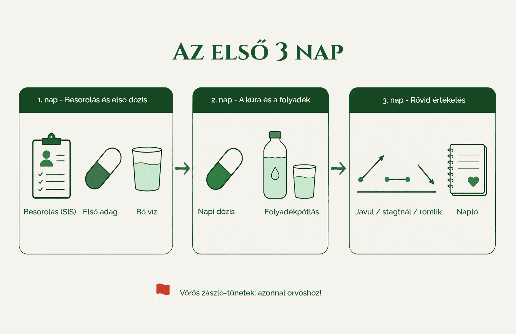 Gyorsindító: a besorolás és az első kúra elindítása